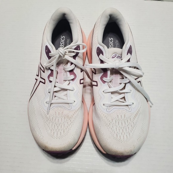 Women's ASICS Gel-Pulse 15 FlyteFoam Running Shoes White Pink Purple Size 8.5 - Picture 4 of 8